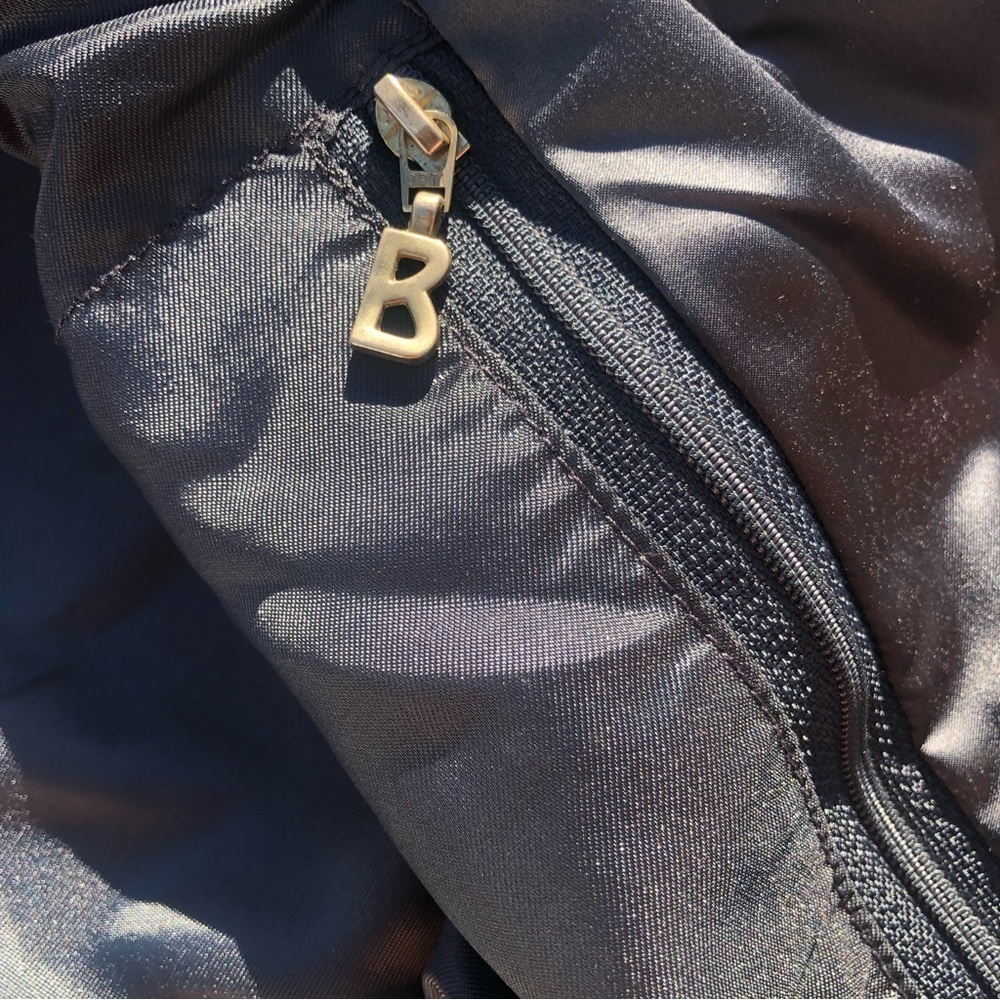 Vtg Bogner Black Satin Look Winter Jacket Water Resistant - Picture 10 of 12